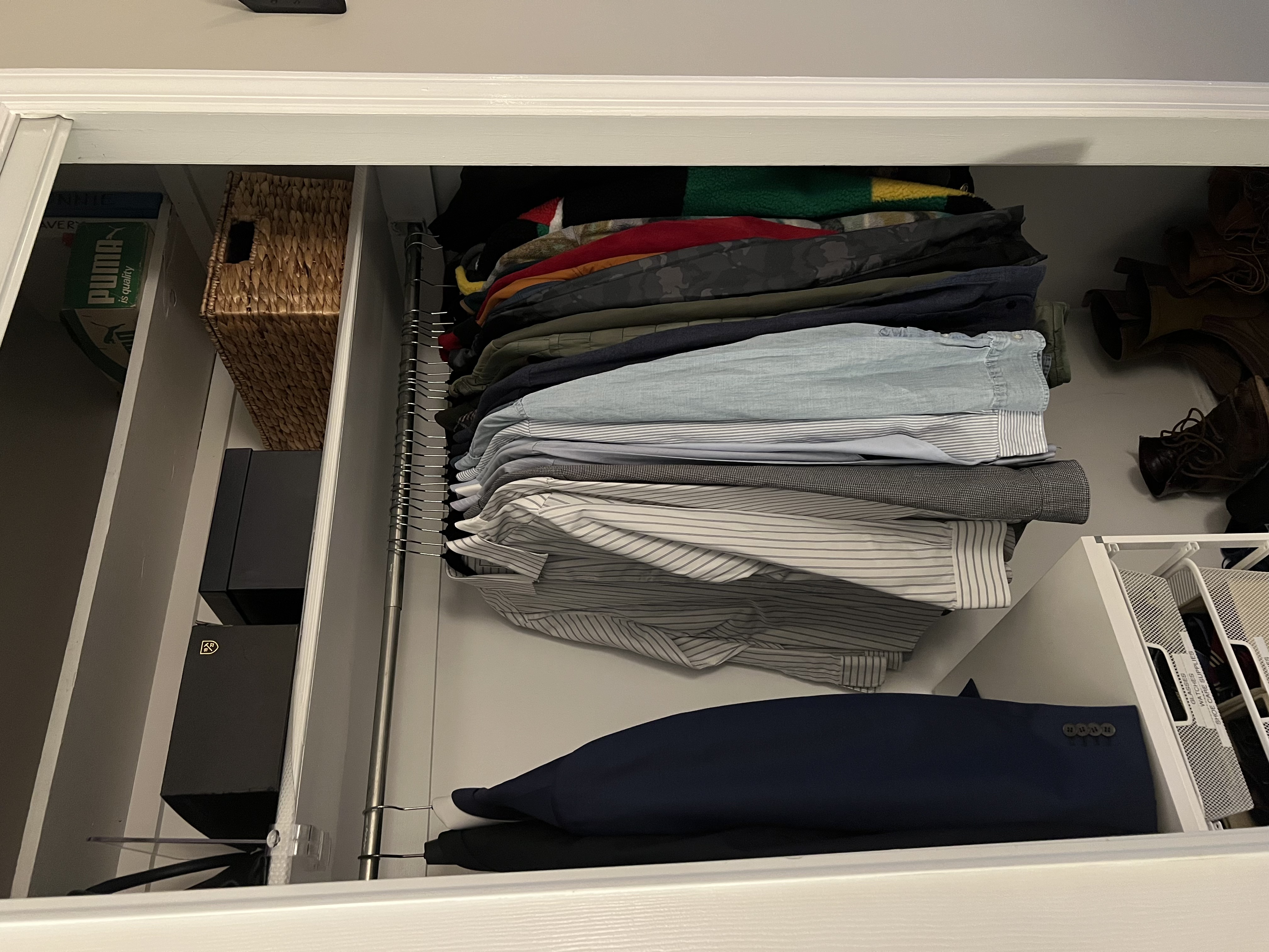 A calm, finished, organized room