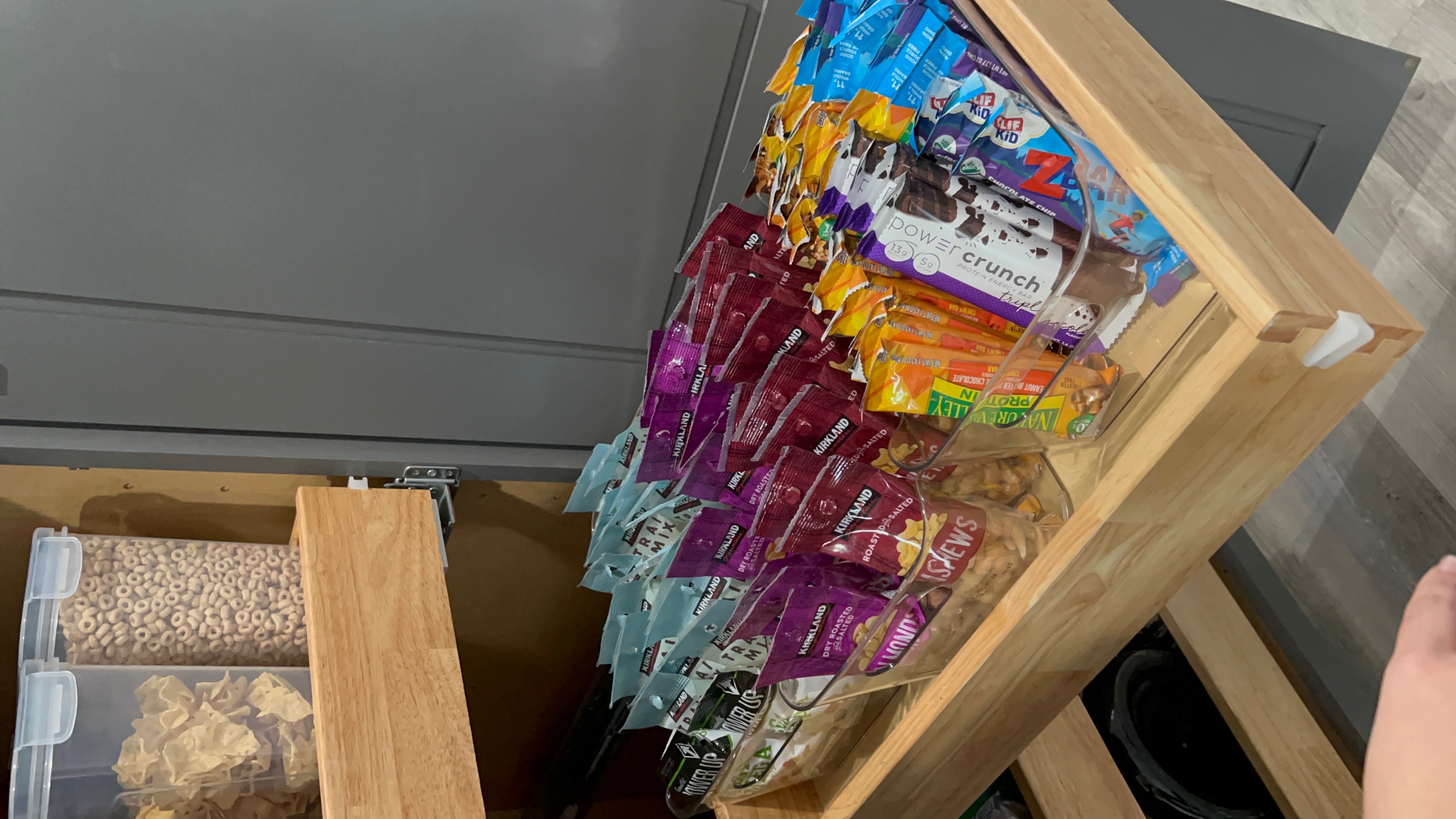 The same kitchen pantry after a full reset